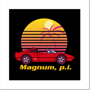 Magnum P.I. Retro Vintage Posters and Art